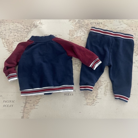 Janie & Jack 2 Piece Sweatsuit Jacket & Joggers Size 6-12mo - Picture 5 of 6